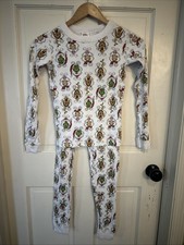 HANNA ANDERSSON DR SEUSS GRINCH CINDY LOU MAX LONG JOHN PAJAMAS Sz 10 Christmas