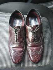 Florsheim Lexington Wingtip Burgundy Leather Dress Shoes Brogue Mens Size 9.5