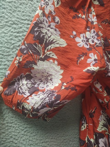 Maeve Anthropologie Maxi Dress Womens Size 6 Red Floral High Low NWT - Picture 6 of 11