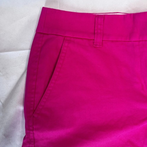 J Crew Hot Pink Bold Bright Casual Chino Shorts Size 2 Small - Picture 3 of 9