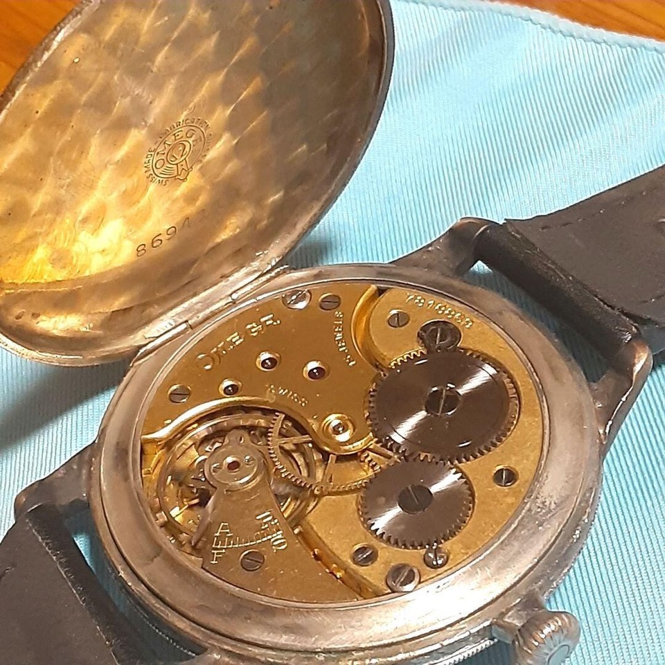 Antique Omega Manual Winding Men's Analog Watch Small Second Side Open