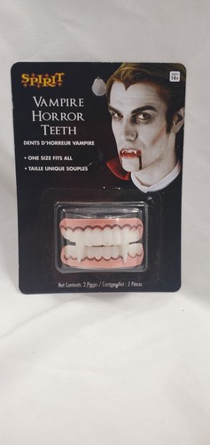 Vampire Teeth White Plastic New Spirit Halloween