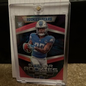 2023 Panini Rookies & Stars - Stellar Rookies Pink Prizm Jahmyr Gibbs /75 (RC)