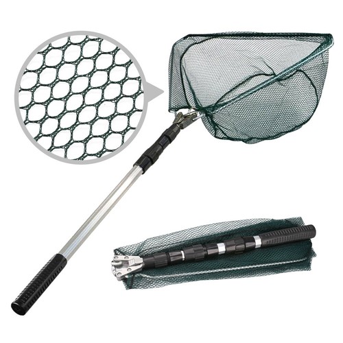 3 Section Extending Pole Telescopic Folding Aluminum Handle Fishing Landing Net - Picture 11 of 17