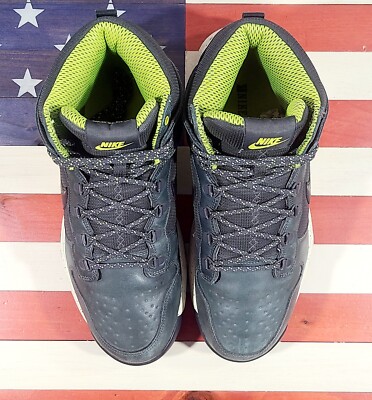 Nike SB Dunk High OMS Boot Grey Atomic Green Skate VTG 2012  display picture 3