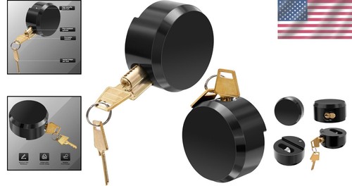 Heavy-Duty Steel Hidden Shackle Padlocks for Trailers & Vans - Black Finish - Picture 2 of 9