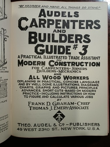Audels Carpenters & Builders Guide #3 - Picture 2 of 3