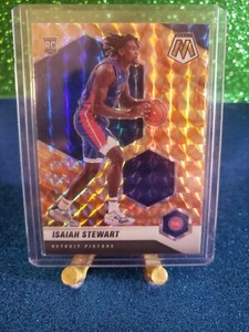 Isaiah Stewart Rookie 2020-21 Mosaic Orange Reactive Prizm #223 RC Pistons