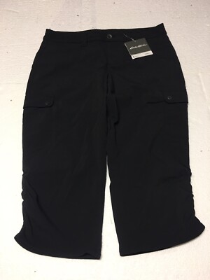 Eddie Bauer Horizon Capri Womens Capri Pants Black Size 6 | eBay