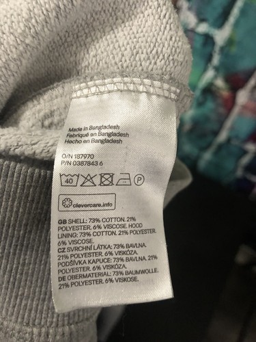 H&M Divided ~ Gray Hoodie Sweatshirt Pullover ~ Size Small - Picture 6 of 6
