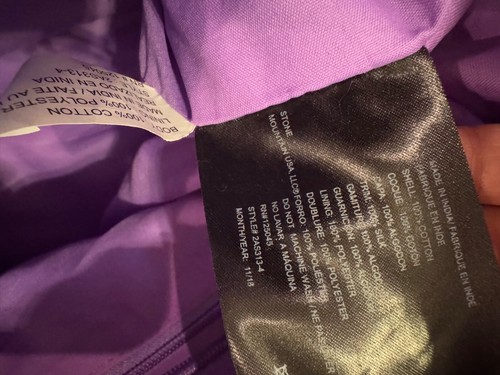 Stone Mountain Cotton Large Backpack Bag White Floral Sequin Tassel Bohemian - Picture 10 of 13