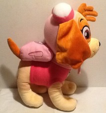Large Paw Patrol Skye Pink 16" Plush Standing Girl Dog USED Nickelodeon 2021