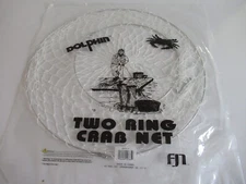 Dolphin 6915-P Two Ring Cotton Mesh Crab Net Trap