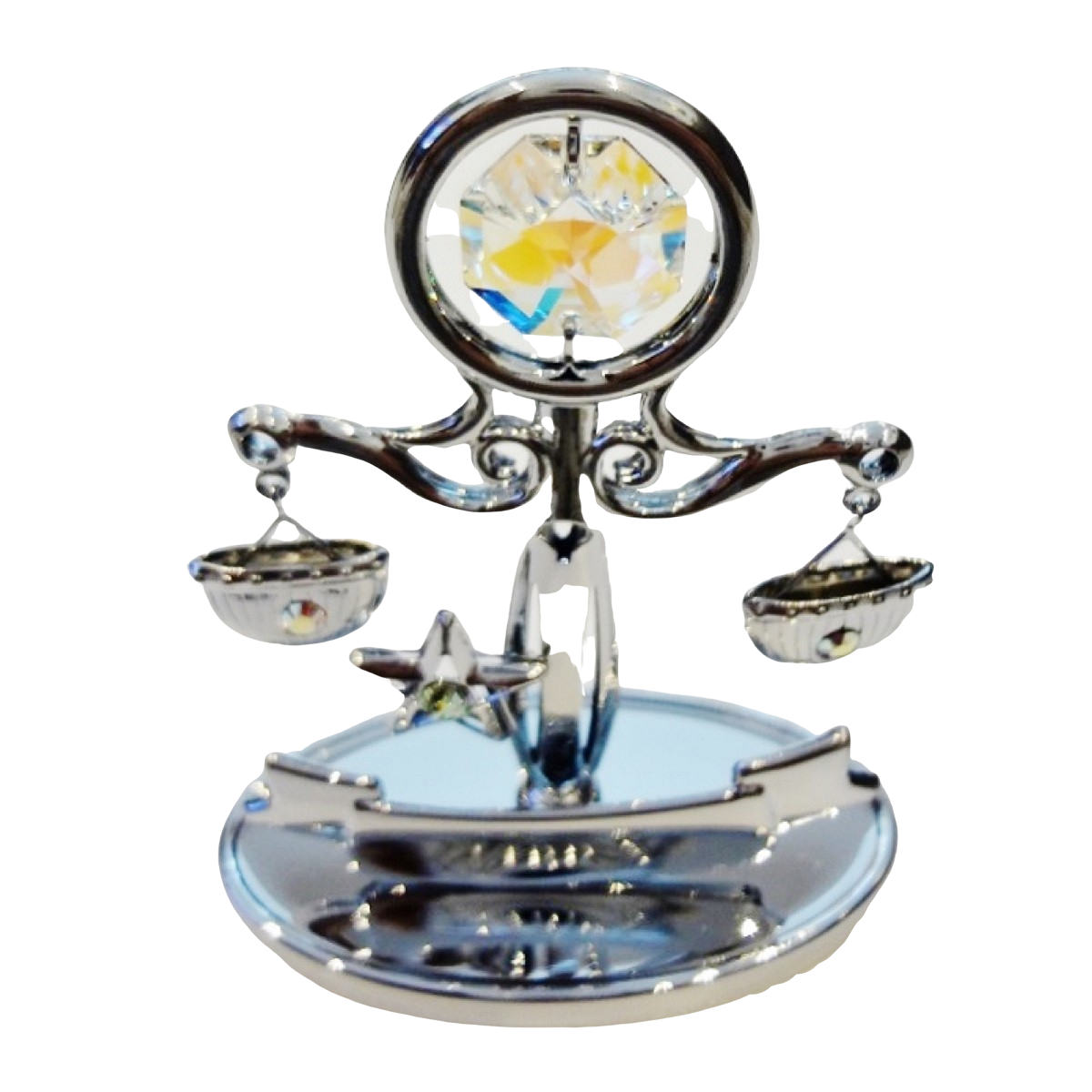 Crystocraft Libra Zodiac Crystal Ornament With Swarovski Elements Gift Boxed