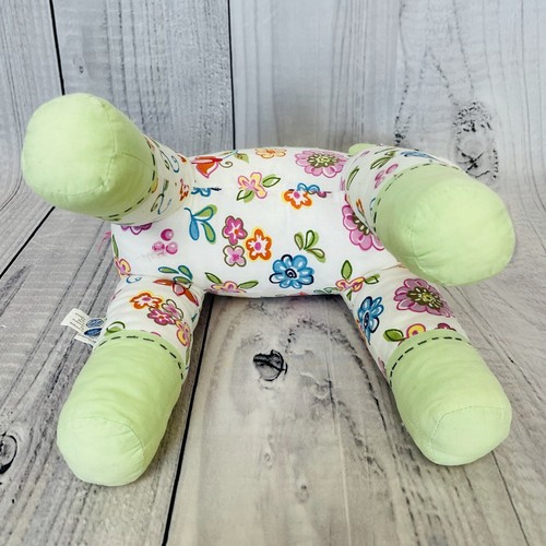 Pottery Barn Kids 2007 Floral White Green Plush Zebra Giraffe Stuffed Animal 14" - Picture 10 of 12