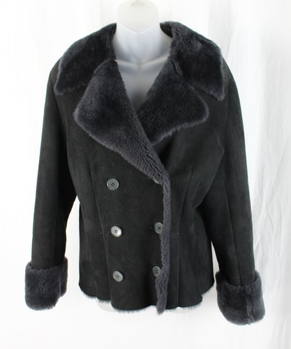 Calvin Klein Nan Duskin Vintage Black Sheepskin Sh