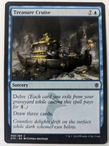 Treasure Cruise, Khans of Tarkir, Magic The Gathering, MTG - Picture 1 of 2