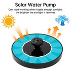 Solar Power Bird Bath Fountain Pump Upgrade 1W Solar Fountain With 4 Nozzles