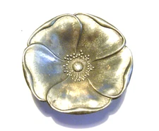 Small Vintage Modern Ernst Dragsted Signed Flower Poppy Bowl Denmark