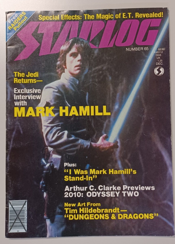 Starlog Magazine Issue #65, December 1982, Luke Skywalker Cover