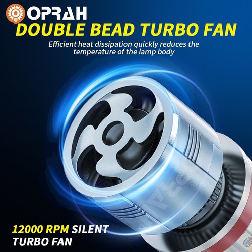 OPRAH H11 LED Headlight Low Beam Bulbs Conversion kit 6000K White Super Bright - Bild 12 von 14