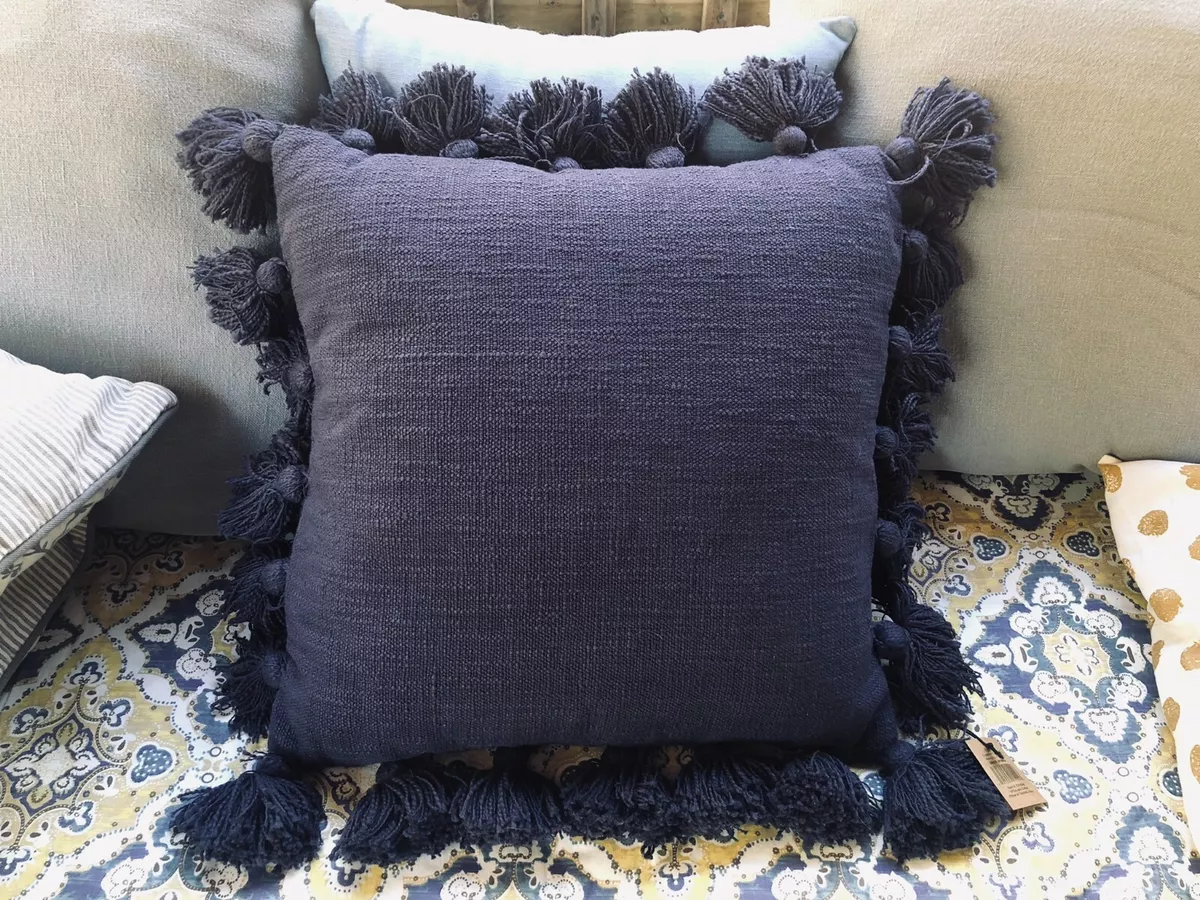 Tassels Cotton Throw Pillow