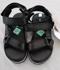 Levis Davenport Touch Fastening Sandal  Black  UK size 11.5/EU 30/US 12.5
