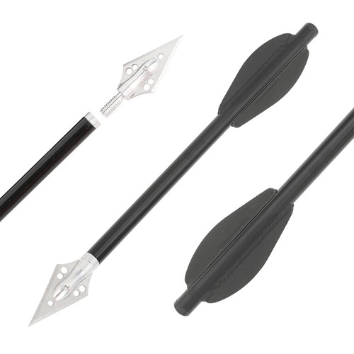 6.3'' Archery Crossbow Bolts Aluminum Arrows Blade Broadhead Hunting Target - Picture 4 of 17