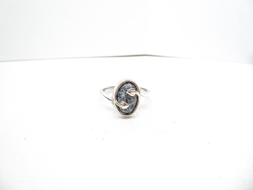 Clogau Gold Silver & 9ct Rose Gold Preseli Blue Ring Size P - Picture 3 of 6