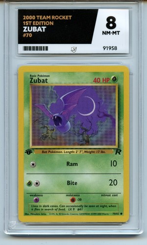 Zubat (1st Edition) graded ACE 8 for sale on eBay