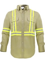 Just In Trend Flame Resistant Shirt High Visibility Light Weight Men's Small