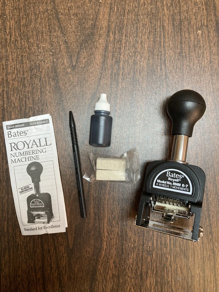 BATES ROYALL AUTOMATIC NUMBERING MACHINE MODEL RNM 6-7 - Image 2 of 4