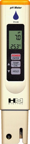 Digital pH meter hydro-tester PH-80 Calibration Storage Solutions HM Digital - Picture 1 of 2