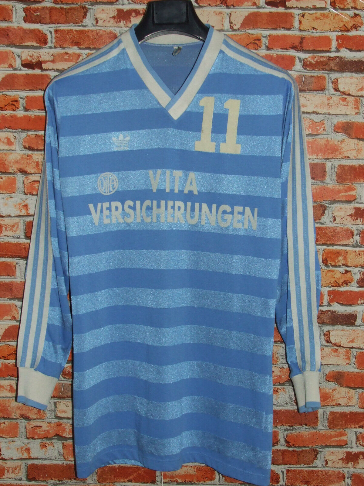 Soccer Jersey Streetwear Vintage adidas Made IN West Germany (346) Size 7/8