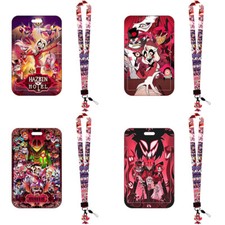 Hazbin Hotel Charlie Vaggie AD Alastor Doctor Nurse Lanyard ID Credit Card Cover