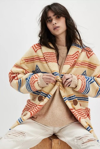 Free People $425 MOTHER Patch Pocket Channel Changer Jacket Size Large Western - Picture 4 of 6