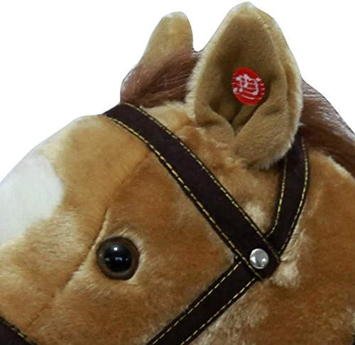 -Cavallo a Dondolo Rodeo in Legno E Morbido Tessuto Con Effetti Sonori, Colore M - Foto 4 di 12