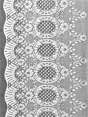 Tovaglia pizzo Valencia 60x84 bianco misto cotone sala da pranzo matrimonio cucina - Foto 8 di 10