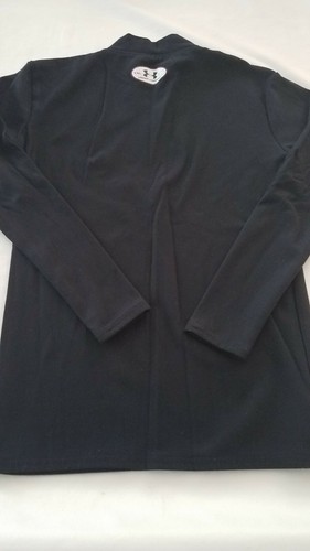 Boys Under Armour Coldgear xlarge Mock Neck Long Sleeve Shirt black xl - Picture 6 of 9