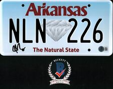 ANTHONY RAMOS SIGNED TWISTERS JAVI ARKANSAS LICENSE PLATE BECKETT BAS COA ANTHONY RAMOS SIGNED TWISTERS JAVI ARKANSAS LICENSE PLATE BECKETT BAS COA