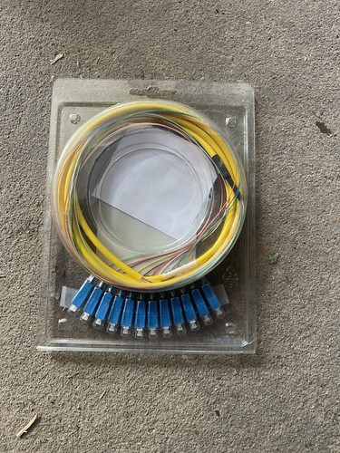 Wirewerks SC/UPC Pigtail Single mode OS2 OFNP 12 Fiber 900um 24" Legs 3 Meters - Picture 2 of 3