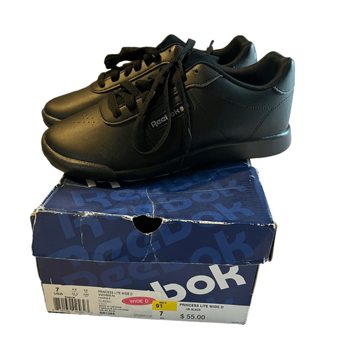 Womens Reebok Princess Lite AR1268 Black Synthetic Wide Width Sneakers Shoes 7W - Picture 10 of 11