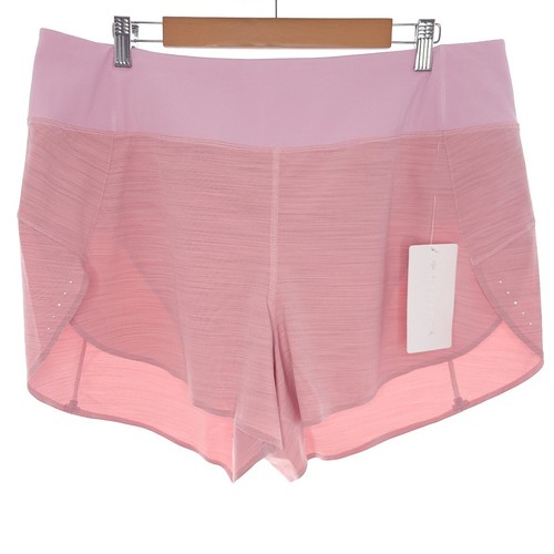 Athleta Run With It Textured 3.5" Short Pink Quick Drying Wicking Size 1X - Picture 1 of 10