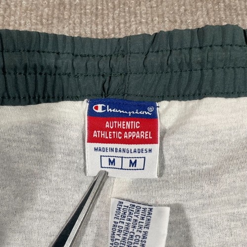 Pantalones deportivos vintage de los 90 forrados Champion para hombre talla mediana verde con cremallera al tobillo - Imagen 6 de 15