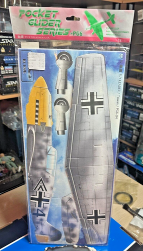 Planeador de espuma alemán Bf-109 Messerschmitt Segunda Guerra Mundial vintage 2002 marcas avión 13" - Imagen 2 de 2