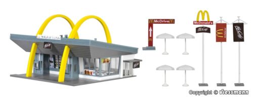 Vollmer 43634 HO (1:87) / OO (1:76) McDonald's restaurant with McDrive kit - Picture 3 of 4