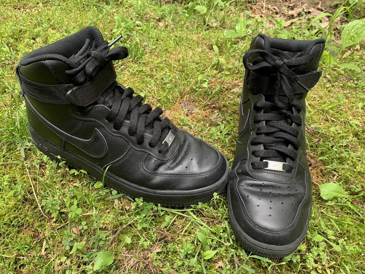 nike air force 1 07 high all black