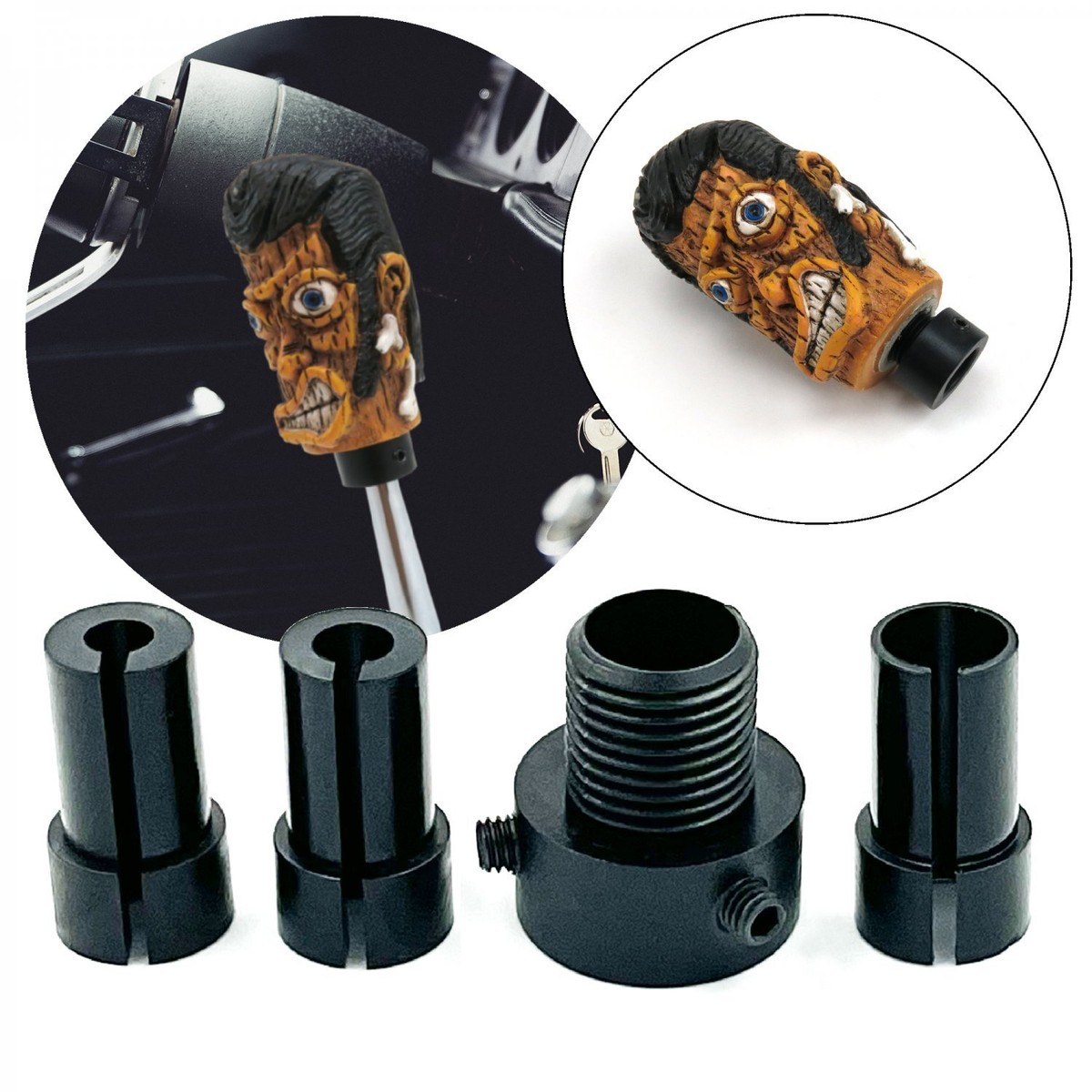 【VTG】MONOCOQUE INSERT / M16×3 Universal Shift Knob Adapter with Set Screws For Thread-less
