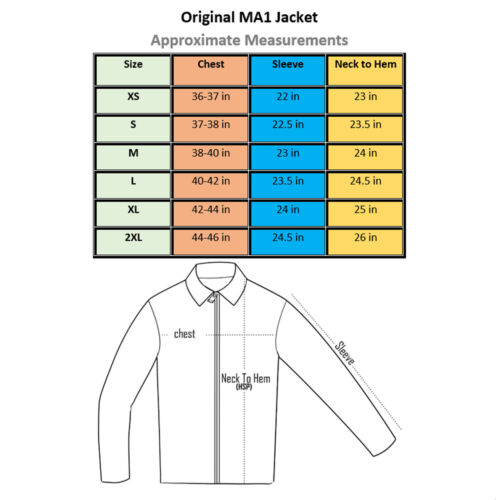 MA1 Jacke Original US Concord Flugbomber Luftpilot Armee Militär gepolstert Marine - Bild 2 von 10