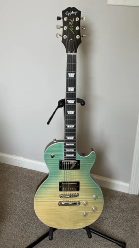 Epiphone Les Paul Modern Figured Caribbean Blue Fade